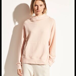 Vince Crossover Collar Hooded Sweatershirt NWT S